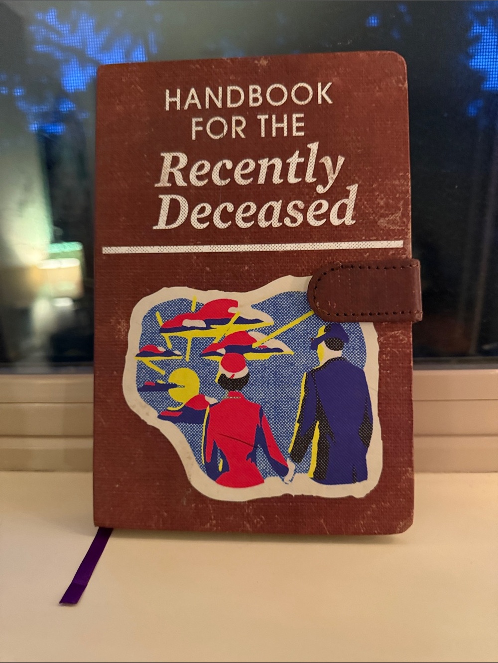 Handbook for the Recently Deceased Hardcover Art Print - Brown